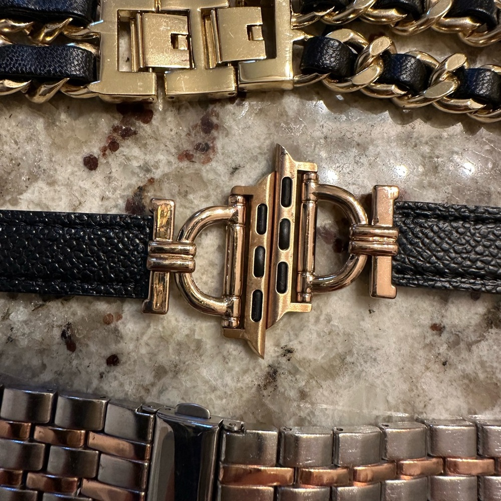 Three Apple Watch bands size 38